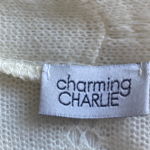 White Draped Cardigan Sweater - Picture 4 of 5